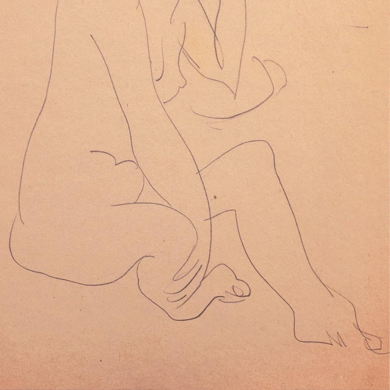 'Seated Nude', Paris, Louvre, Salon d'Automne, Academie Chaumière, LACMA, SFAA For Sale 1
