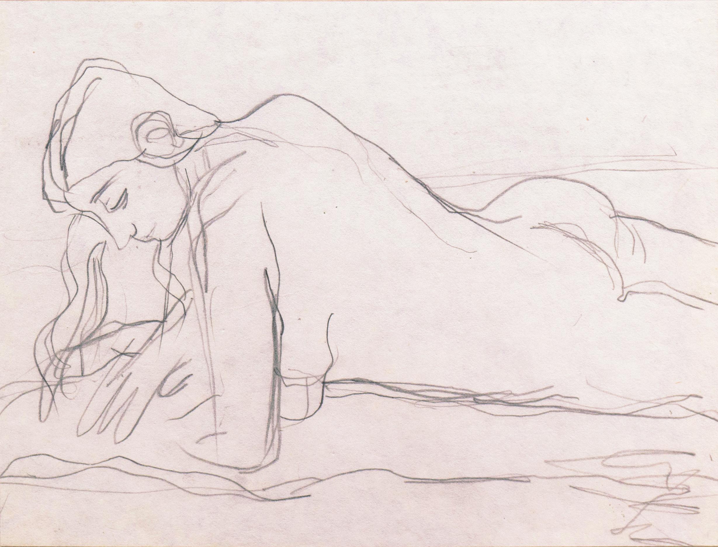 'Reclining Nude', Paris, Louvre, Salon d'Automne, Académie Chaumière, SFAA LACMA