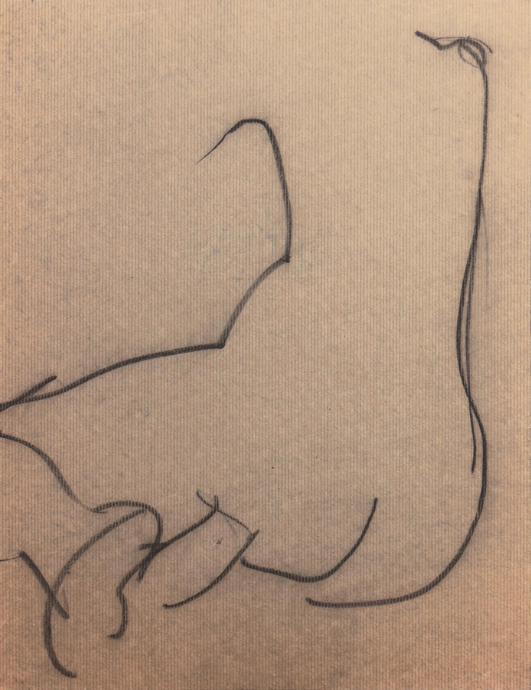 'Seated Nude', Paris, Louvre, Académies Chaumière et Etrangères, LACMA, SFAA - Art by Victor Di Gesu