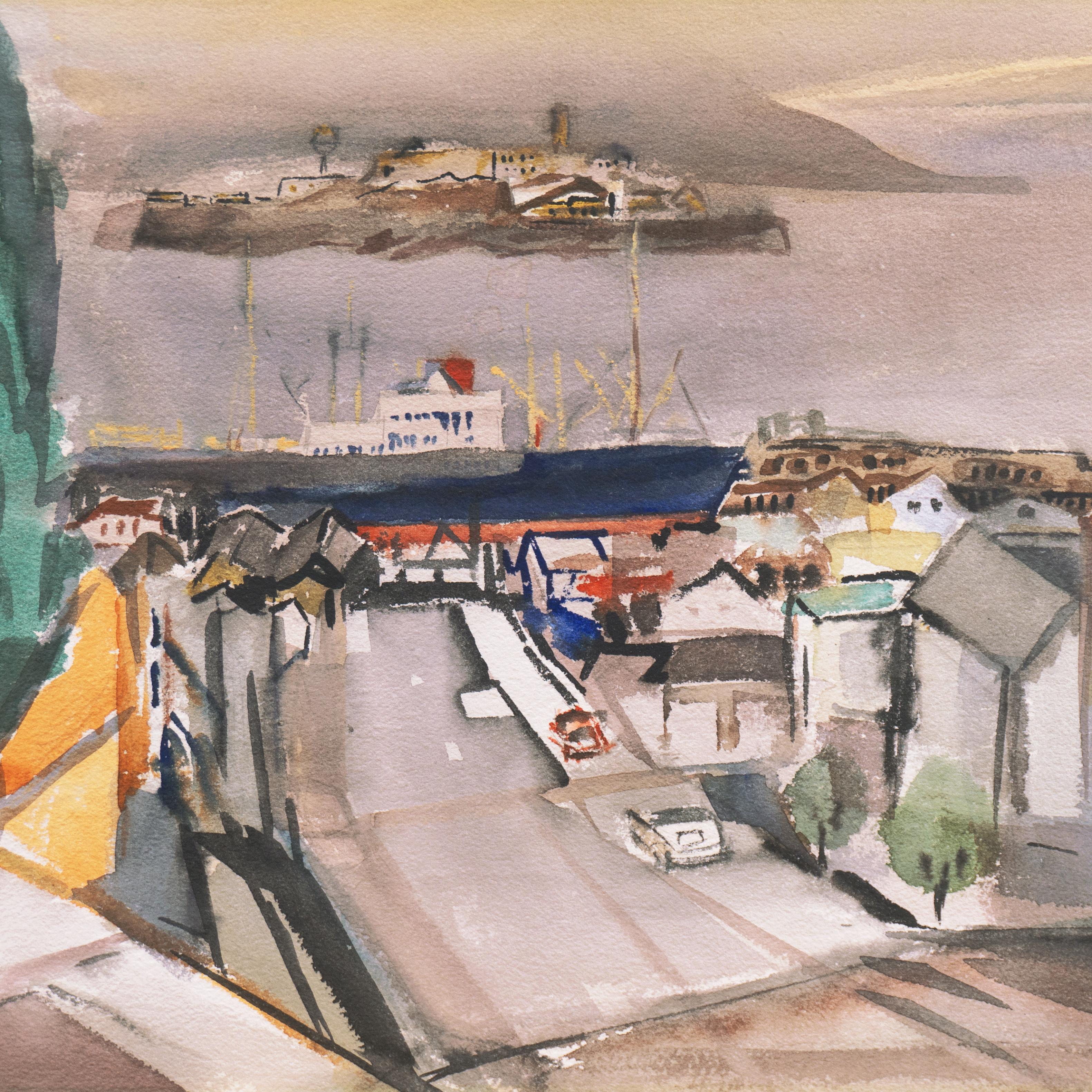 'San Francisco and the Bay', Early California Woman Artist, Palo Alto Art Club For Sale 2