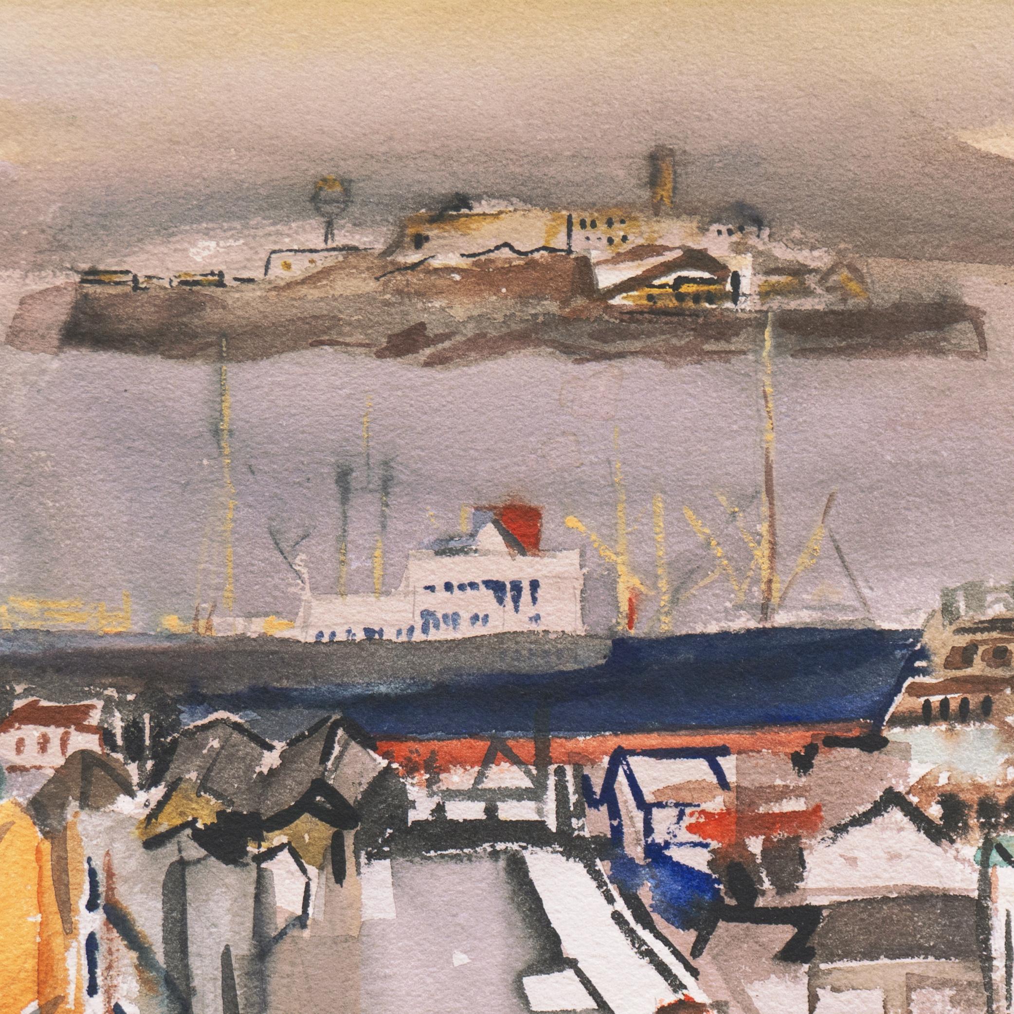 'San Francisco and the Bay', Early California Woman Artist, Palo Alto Art Club For Sale 3
