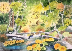 'Woodland Stream in Spring', San Francisco Bay Area, Monterey, California