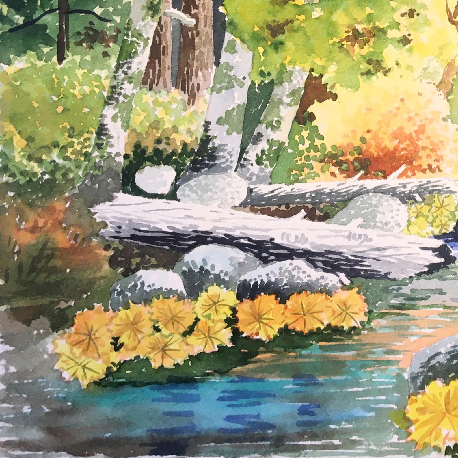 'Woodland Stream in Spring', San Francisco Bay Area, Monterey, California For Sale 3