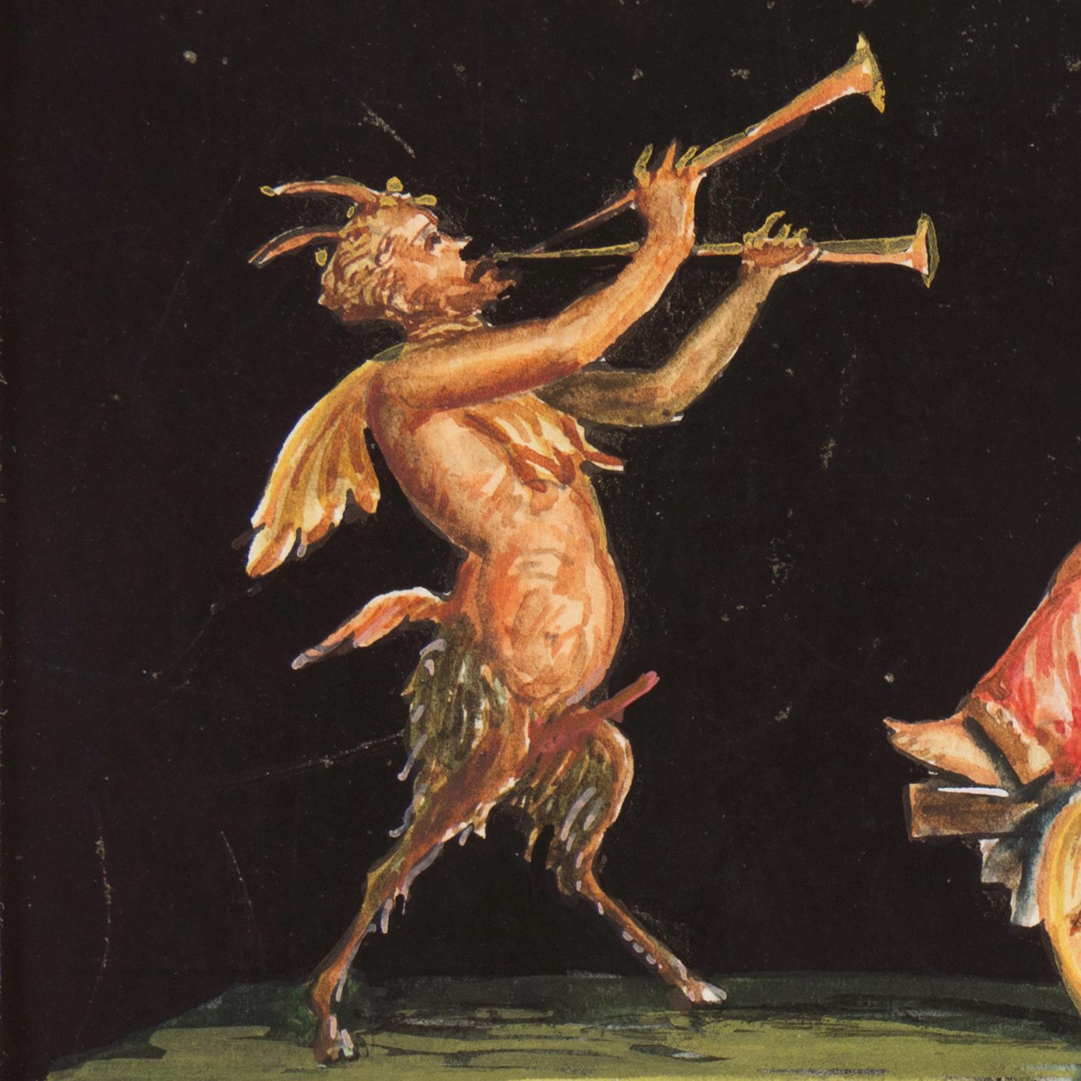'Bacchanal', Mid-century Pompeii, Roman Mythology, Bacchus, Neo-classical For Sale 1