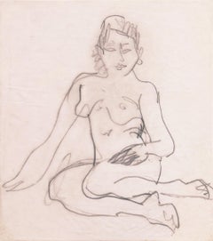 'Seated Nude', Paris, Louvre, Salon d'Automne, Académie Chaumière, SFAA, LACMA