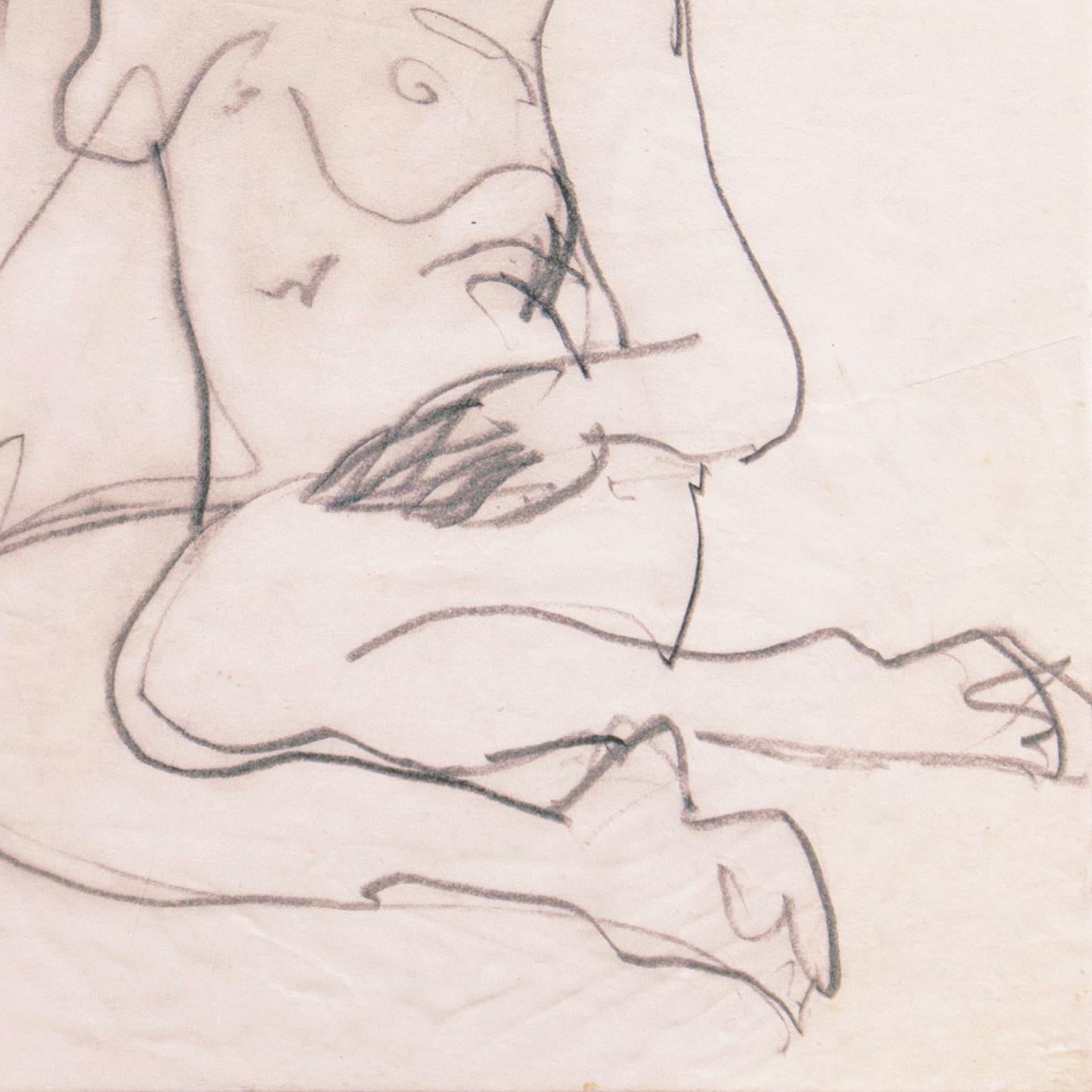 Cachet de la succession, au verso, pour Victor Di Gesu (américain, 1914-1988) et peint vers 1955.

Lauréat du prix Othon Friesz, Victor di Gesu a d'abord fréquenté le Los Angeles Art Center et la Chouinard Art School avant de s'installer à Paris où