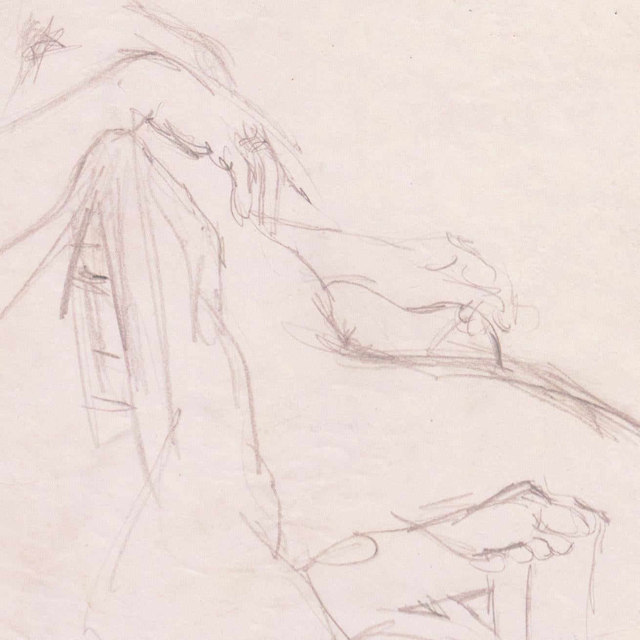 « Seated Nude », Musée d'Art Moderne, Paris, SFAA, LACMA, Femme artiste californienne en vente 2