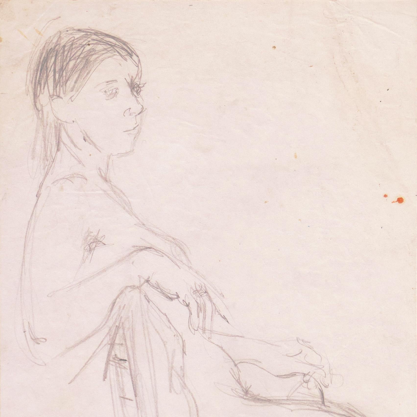 « Seated Nude », Musée d'Art Moderne, Paris, SFAA, LACMA, Femme artiste californienne en vente 3