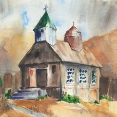 'Grey Outpost, Fort Ross, California', Woman Artist, Modernist Park view