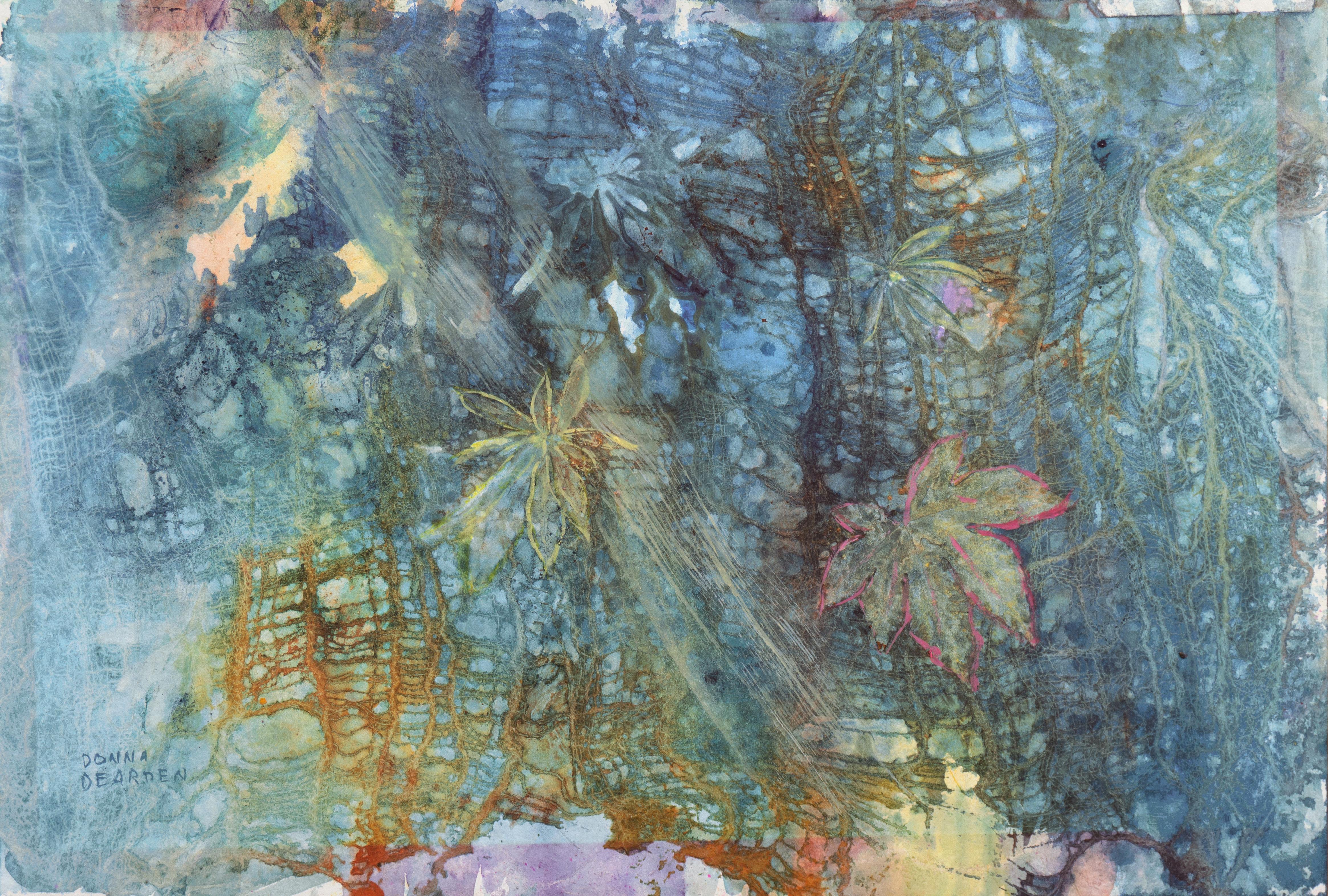 Donna Dearden  Abstract Drawing - 'Winter Coming'
