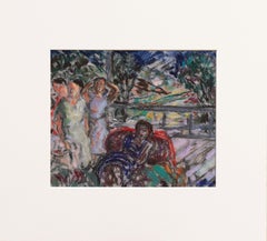 'Lunch on the Patio Deck', Pasadena Art Center, LAAA, Taos, Pittsburgh