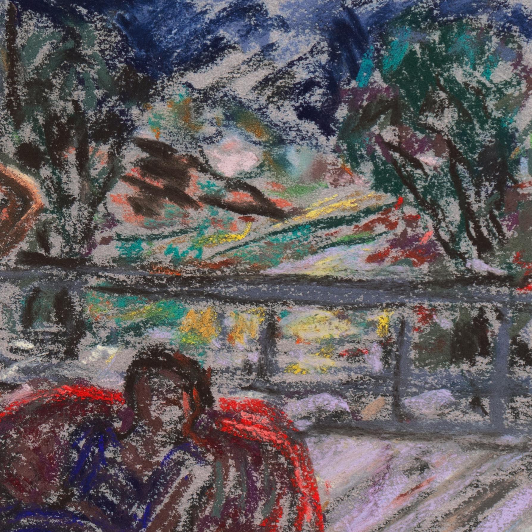 'Lunch on the Patio Deck', Pasadena Art Center, LAAA, Taos, Pittsburgh For Sale 5