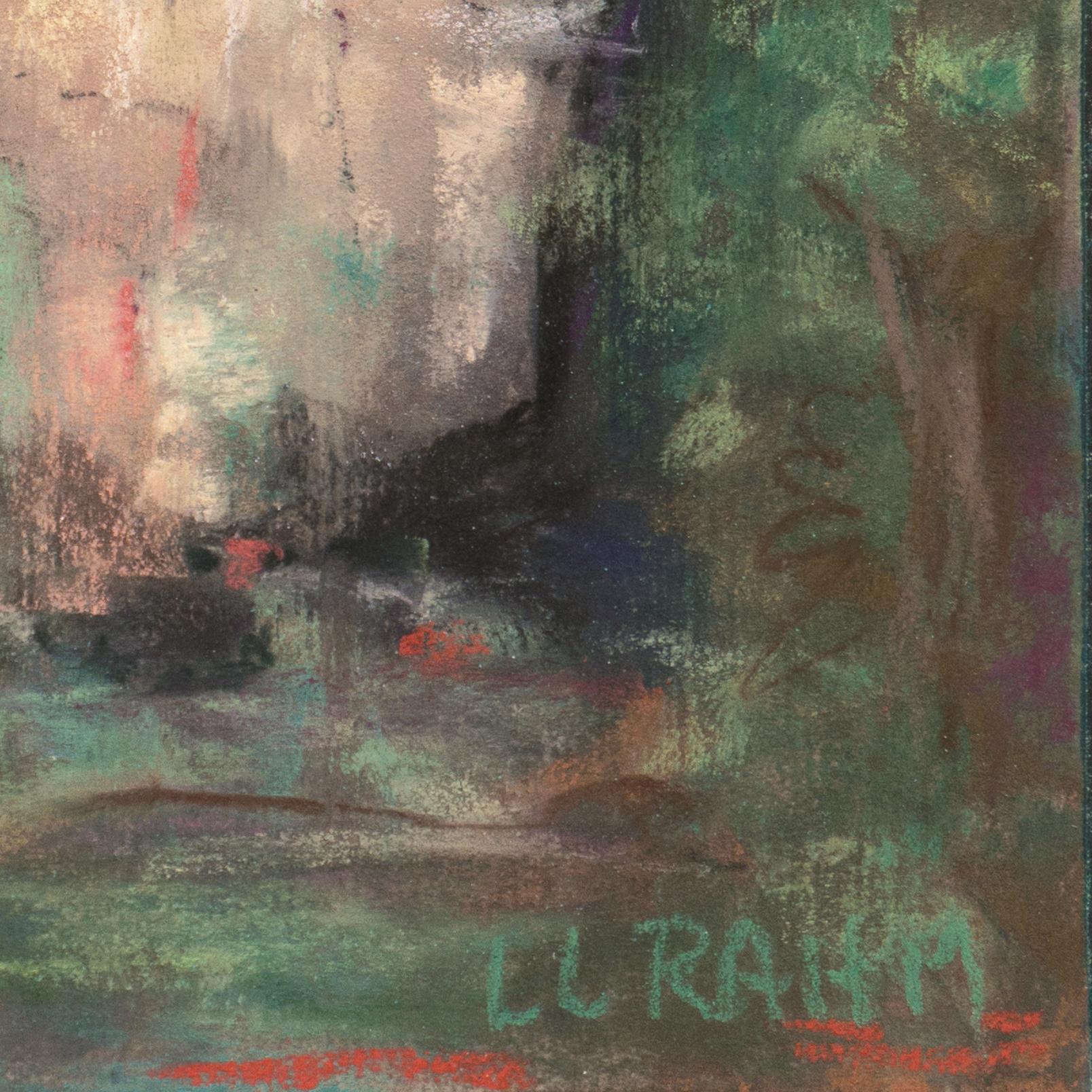 'Eagle Rock', Woman Artist, Los Angeles, California, Ashland Art Center - Gray Landscape Art by Laura Rahm