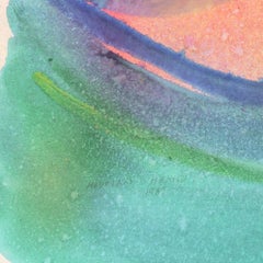 'Rainbow Abstract', San Francisco Bay Area, Abstract Expressionist Watercolor