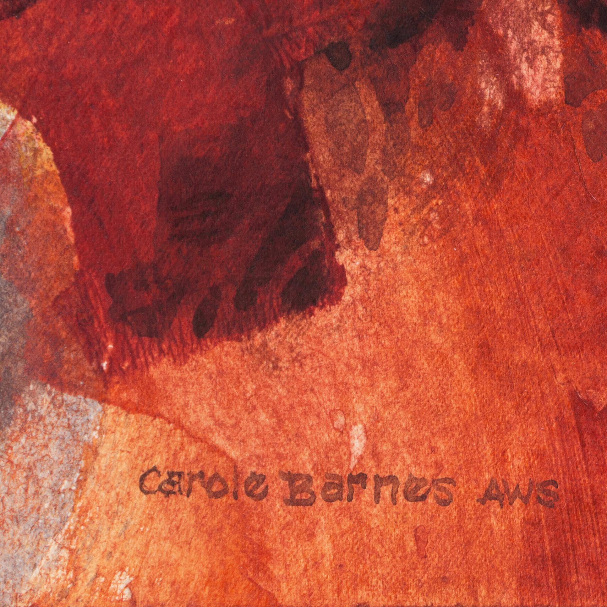 Signed lower left, 'Carole Barnes AWS' (American, 20th century) and painted circa 1985.

Carole Barnes has exhibited widely and with success and is the recipient of over 50 prizes, medals and juried awards nationwide. She teaches workshops across