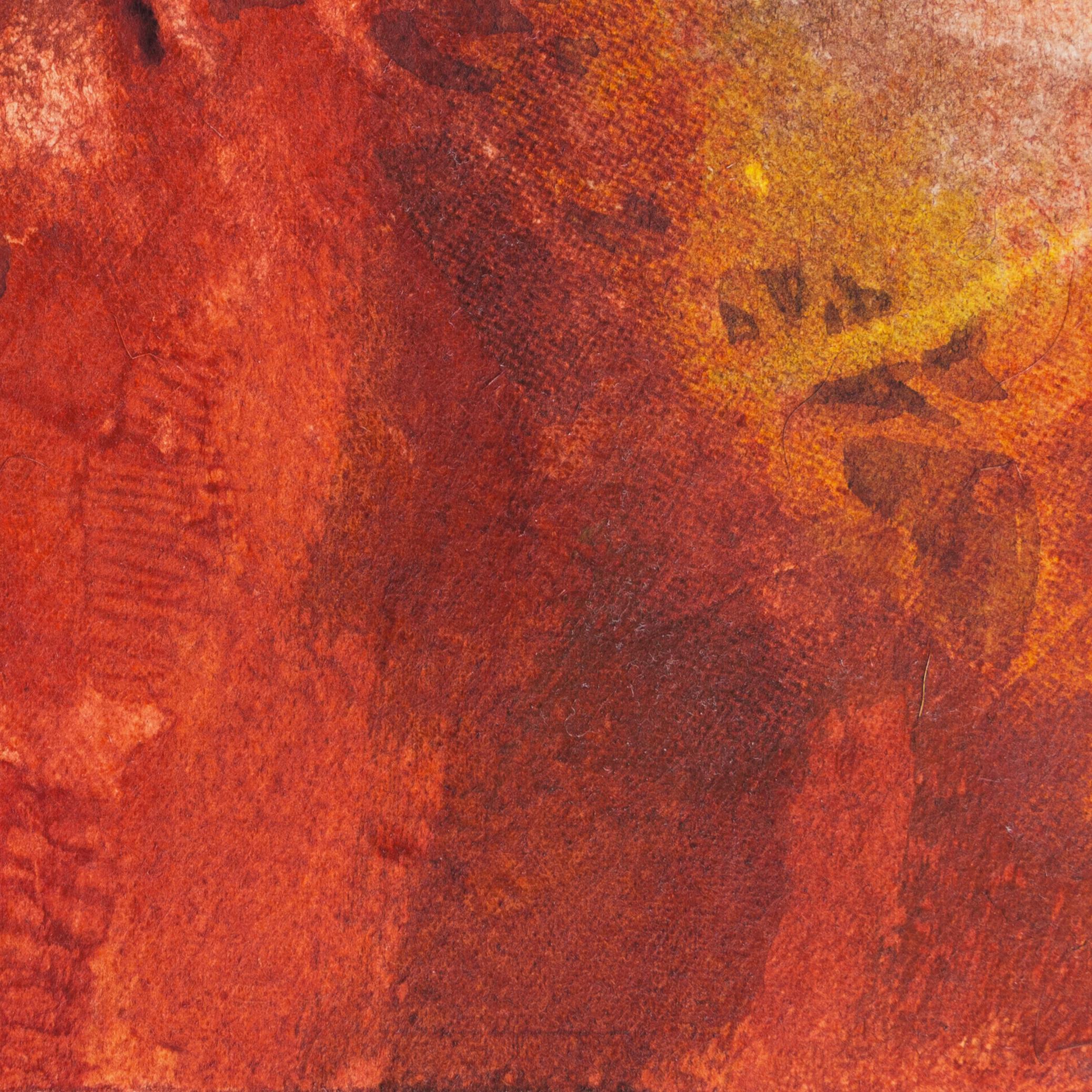 'Abstract in Red and Ochre', AWS, NWS, Who’s Who in American Art, Albuquerque For Sale 3