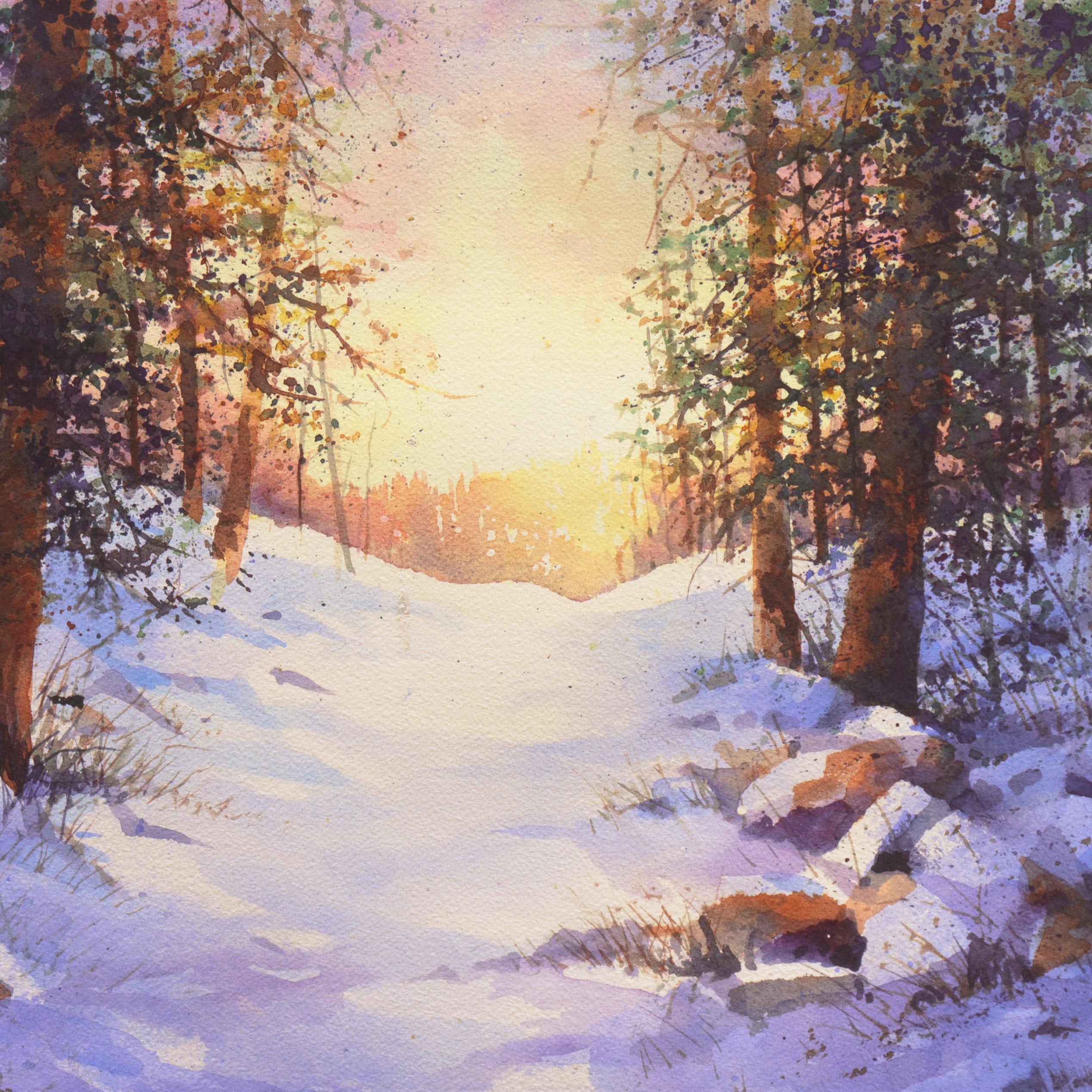 'Snowy Mountain Sunrise', San Francisco Bay Area, San Jose, Washington State For Sale 2