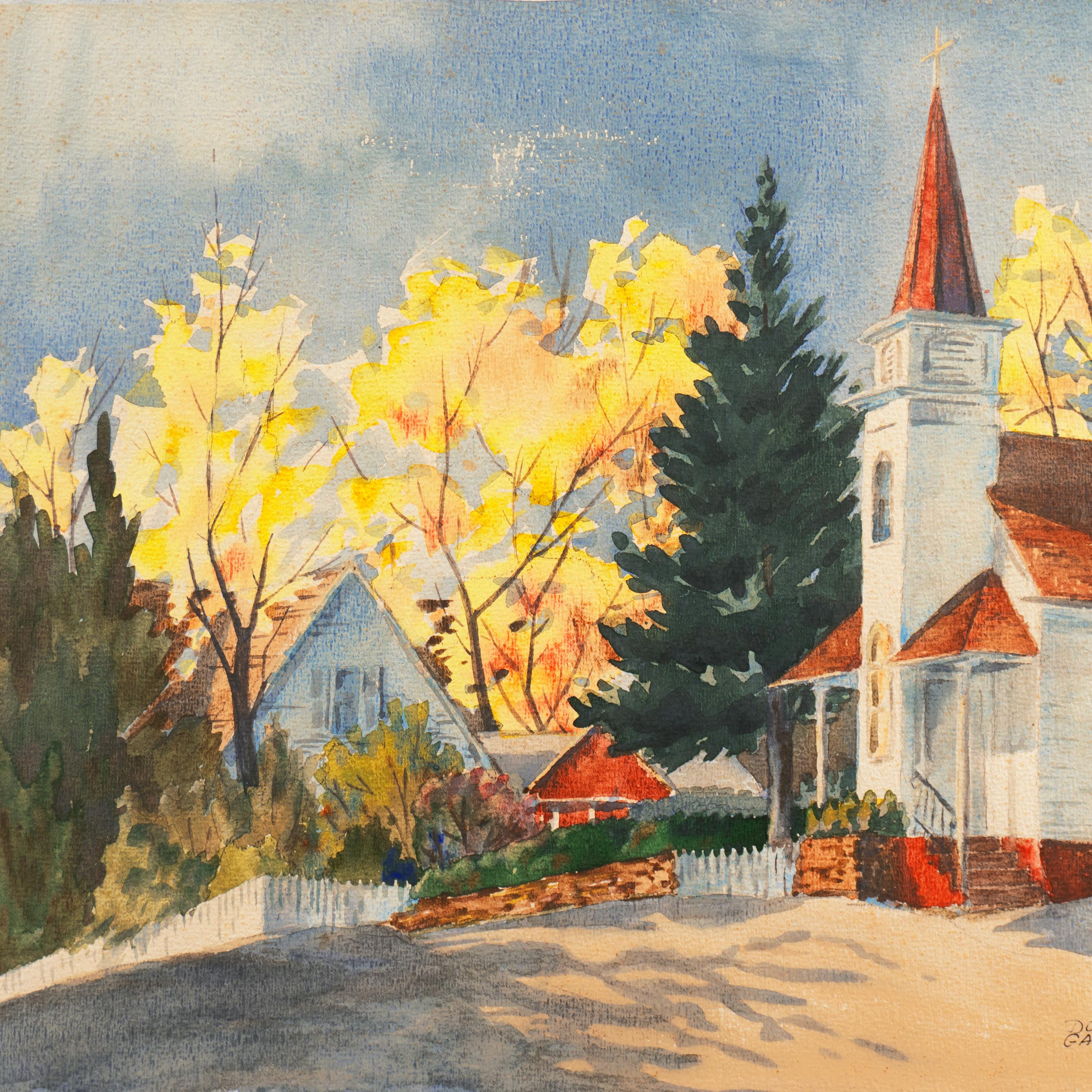 'Fall Landscape', Suffolk Woman Artist, London, Paris, Norfolk Art Circle For Sale 2