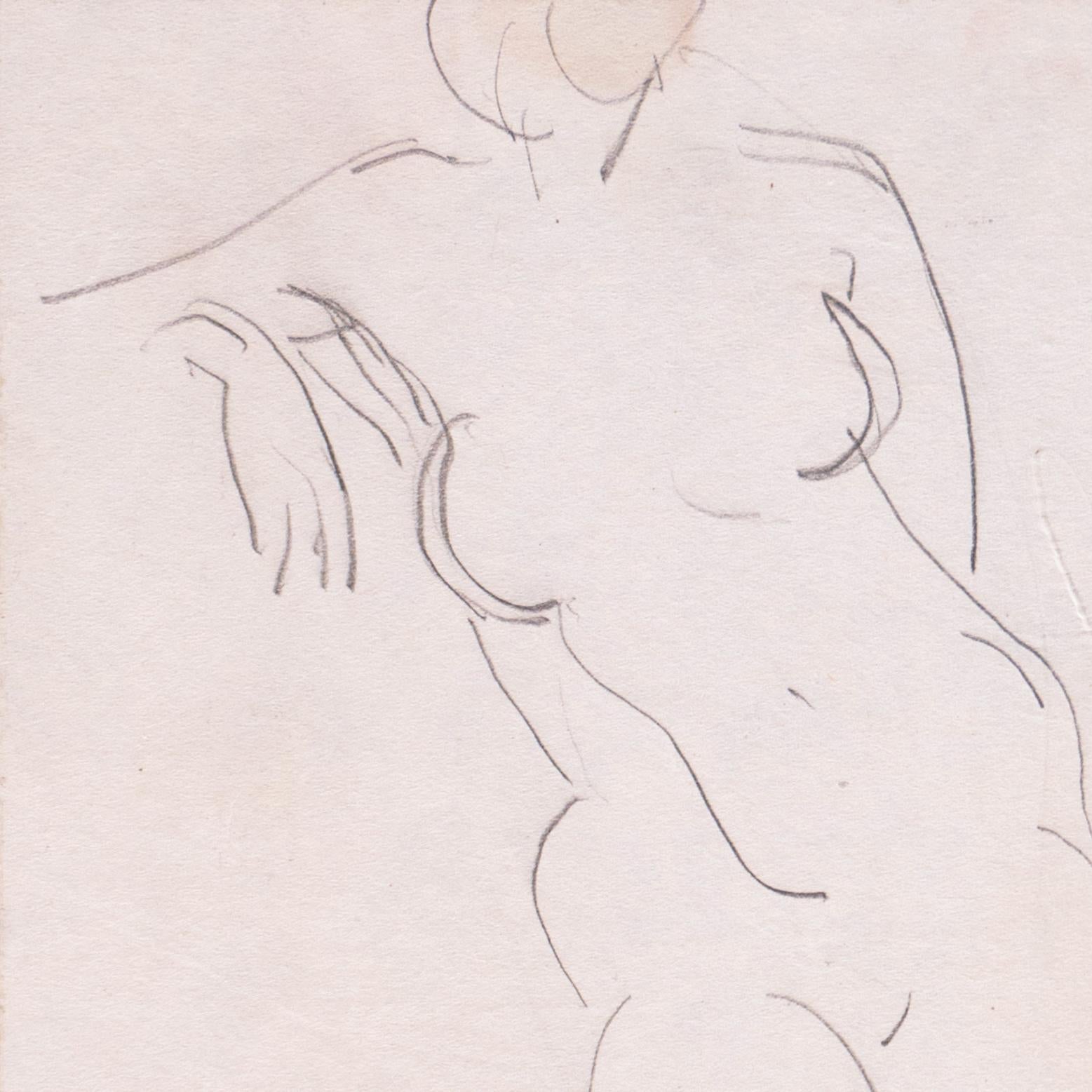 Stamped, verso, with estate stamp for Victor Di Gesu (American, 1914-1988) and created circa 1950.

Winner of the Prix Othon Friesz, Victor di Gesu first attended the Los Angeles Art Center and the Chouinard Art School before moving to Paris where