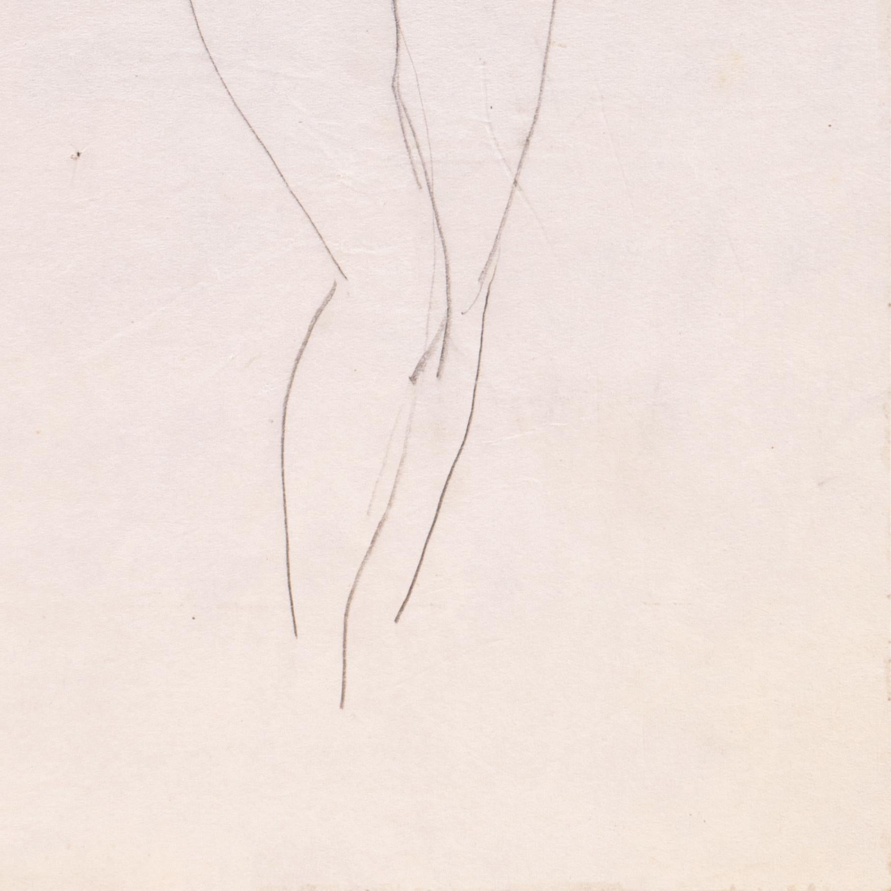 'Standing Nude' Paris, Louvre, Salon d'Automne, Académie Chaumière, LACMA, SFAA For Sale 2