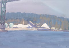 'Industrial Landscape in Blue', California, Marin Society of Artists, Nassau