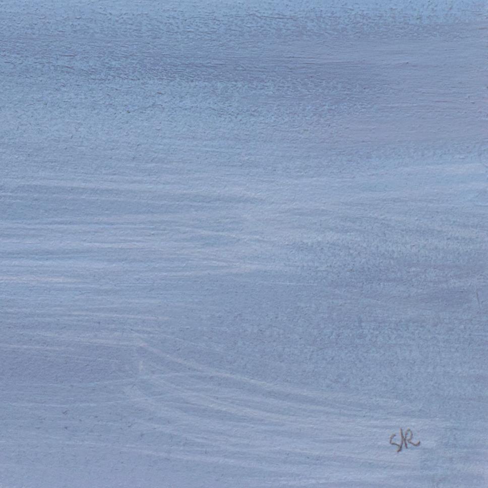 'Industrial Landscape in Blue', California, Marin Society of Artists, Nassau - Gray Landscape Art by Stewart Kelley