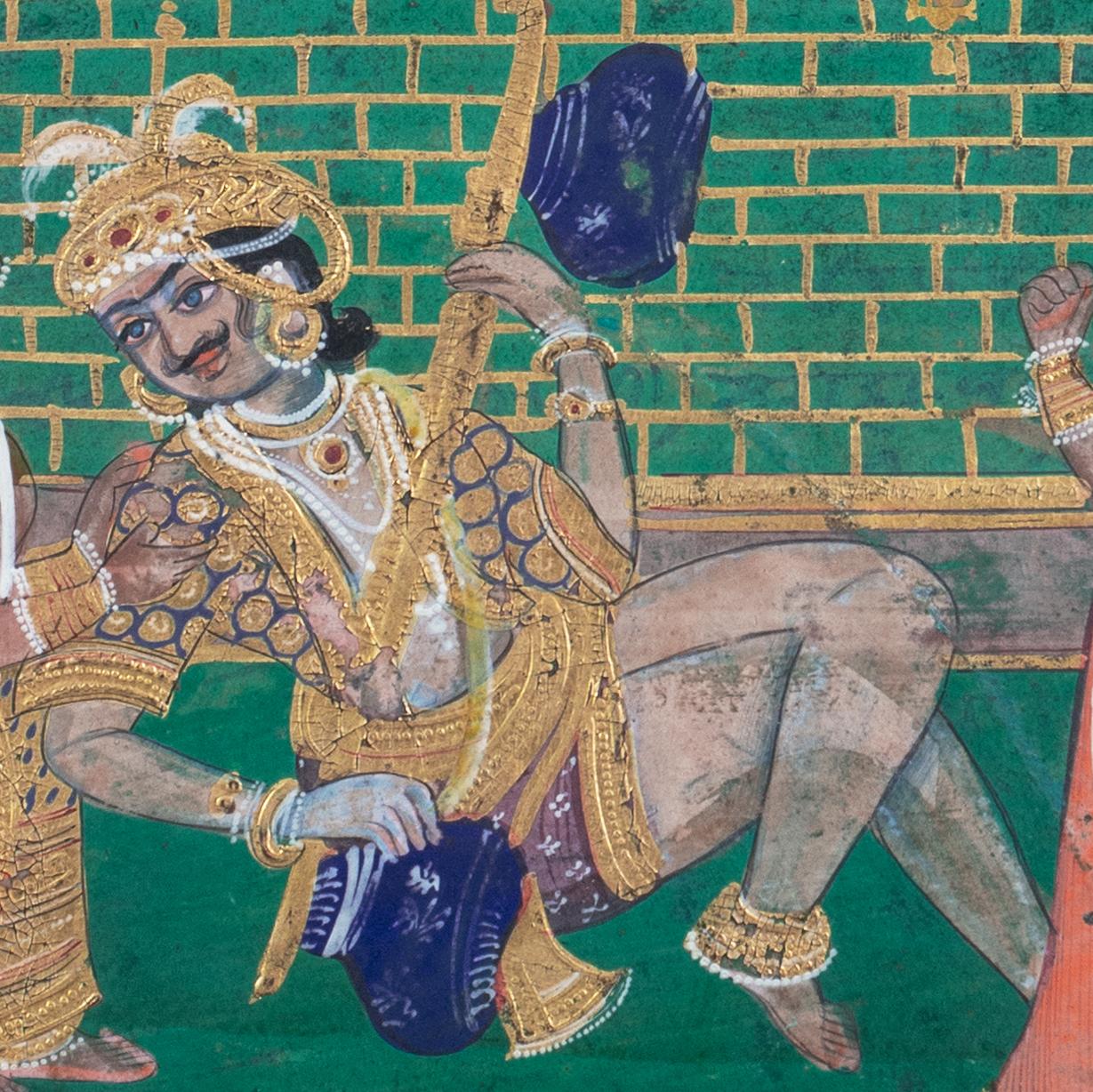 'Stately Pleasure Dome', South-East Asian, Mughal, Concubines, Fine Gilding For Sale 8