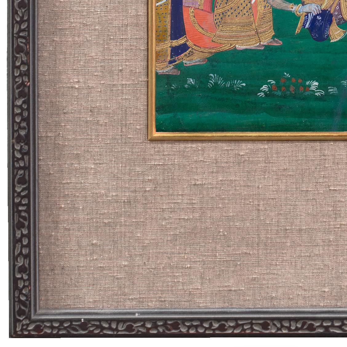 'Stately Pleasure Dome', South-East Asian, Mughal, Concubines, Fine Gilding For Sale 1