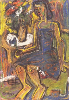 'Donna seduta', Parigi, Louvre, Carmel, California Post-Impressionista, LACMA SFAA
