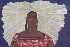 Femme de Tehuantepec, WPA, Californie, Oaxaca, Rivera, GGIE, ASL, NY MoMA
