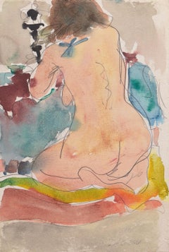 Nu agenouillé", Louvre, Académie Chaumière, LACMA