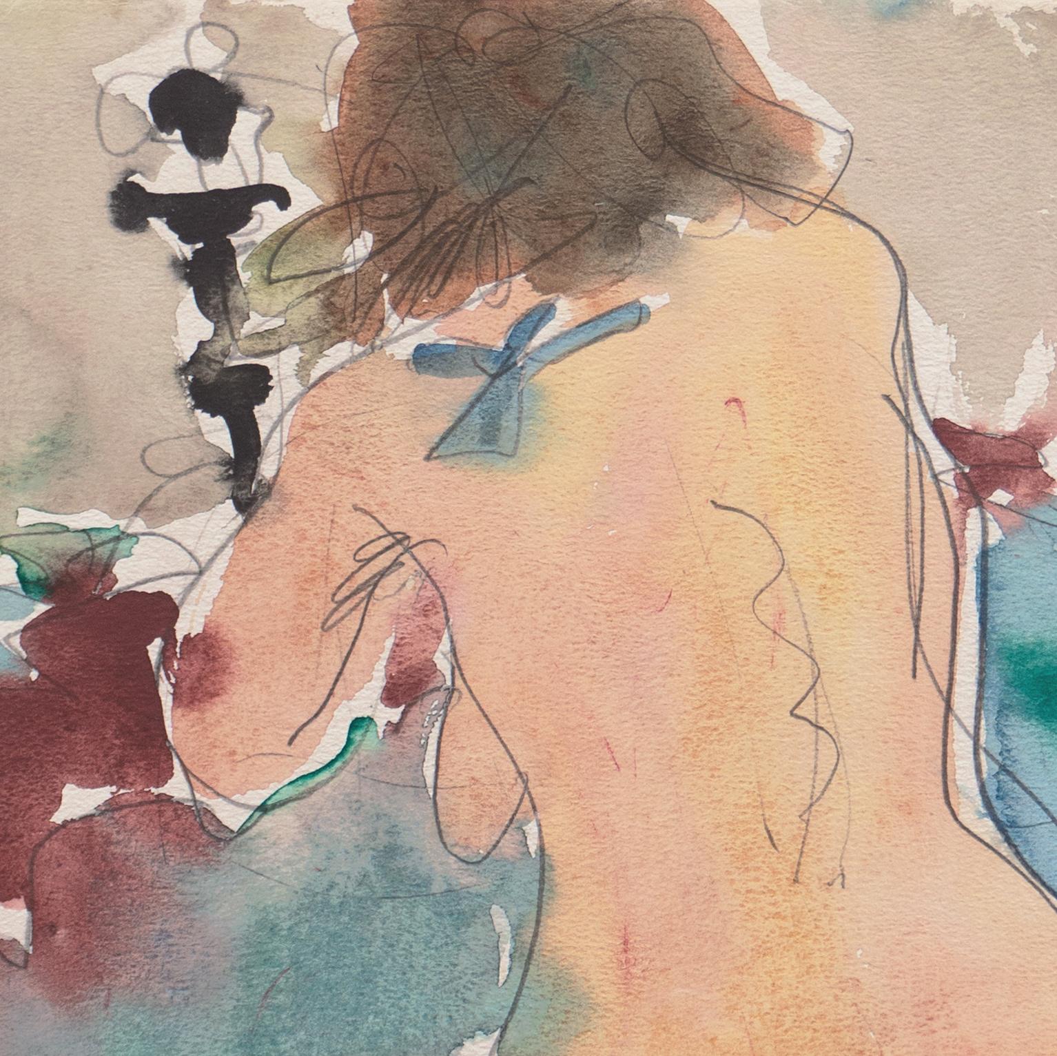 'Kneeling Nude', Louvre, Académie Chaumière, LACMA

Signed lower right, 