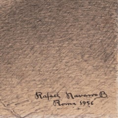 'The Quiet Vicolo, Rome', Midcentury Mexican Modernist, Jalisco