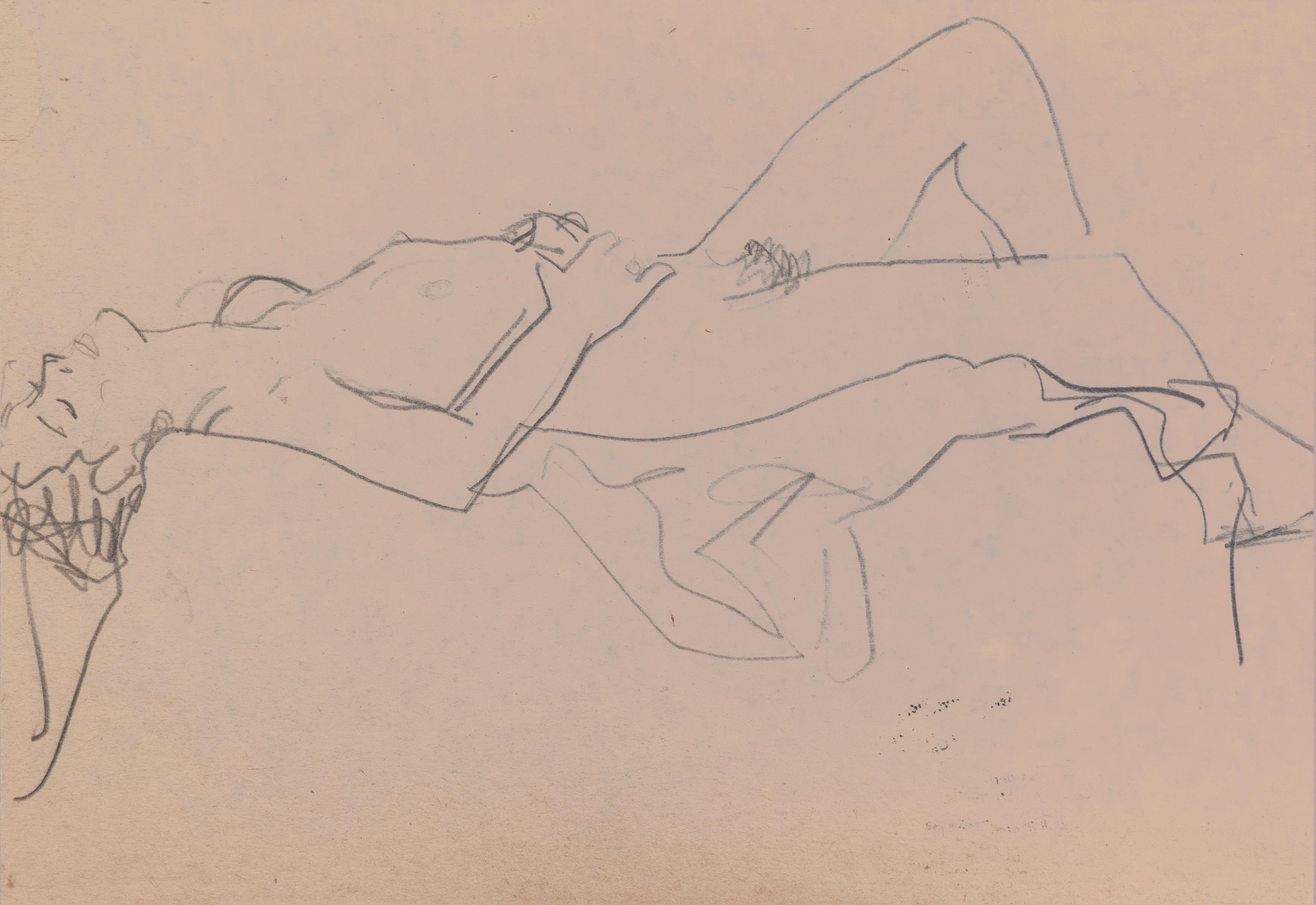 Desnudo reclinado", París, Louvre, Salón de Otoño, Ac. Chaumière, LACMA, SFAA