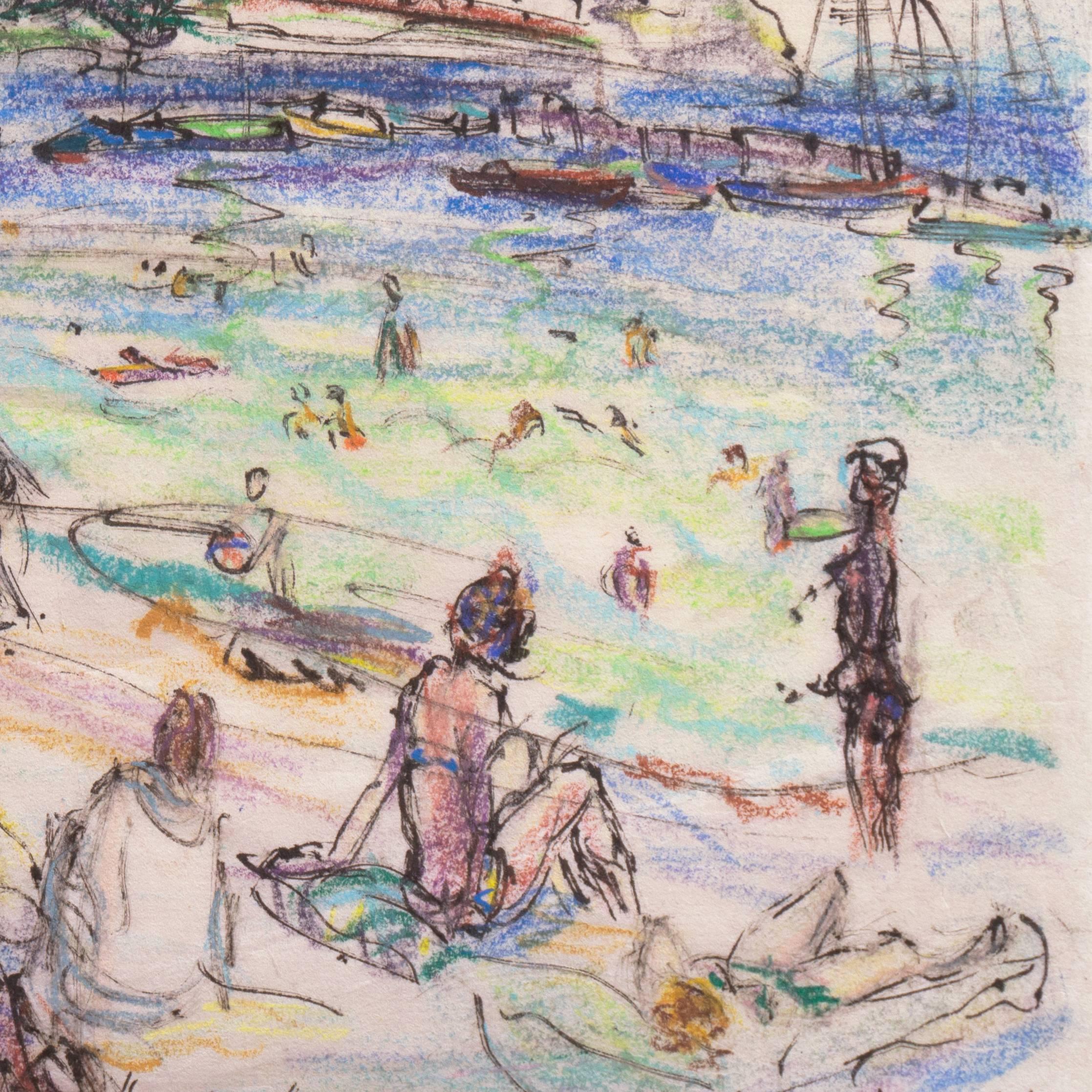 'The Cote d'Azur', Paris, Salon d'Automne, Post-Impressionist California Artist  For Sale 2