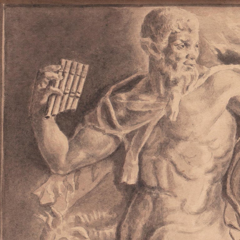 Unknown « Nymphe avec un siècle », École française, Académie