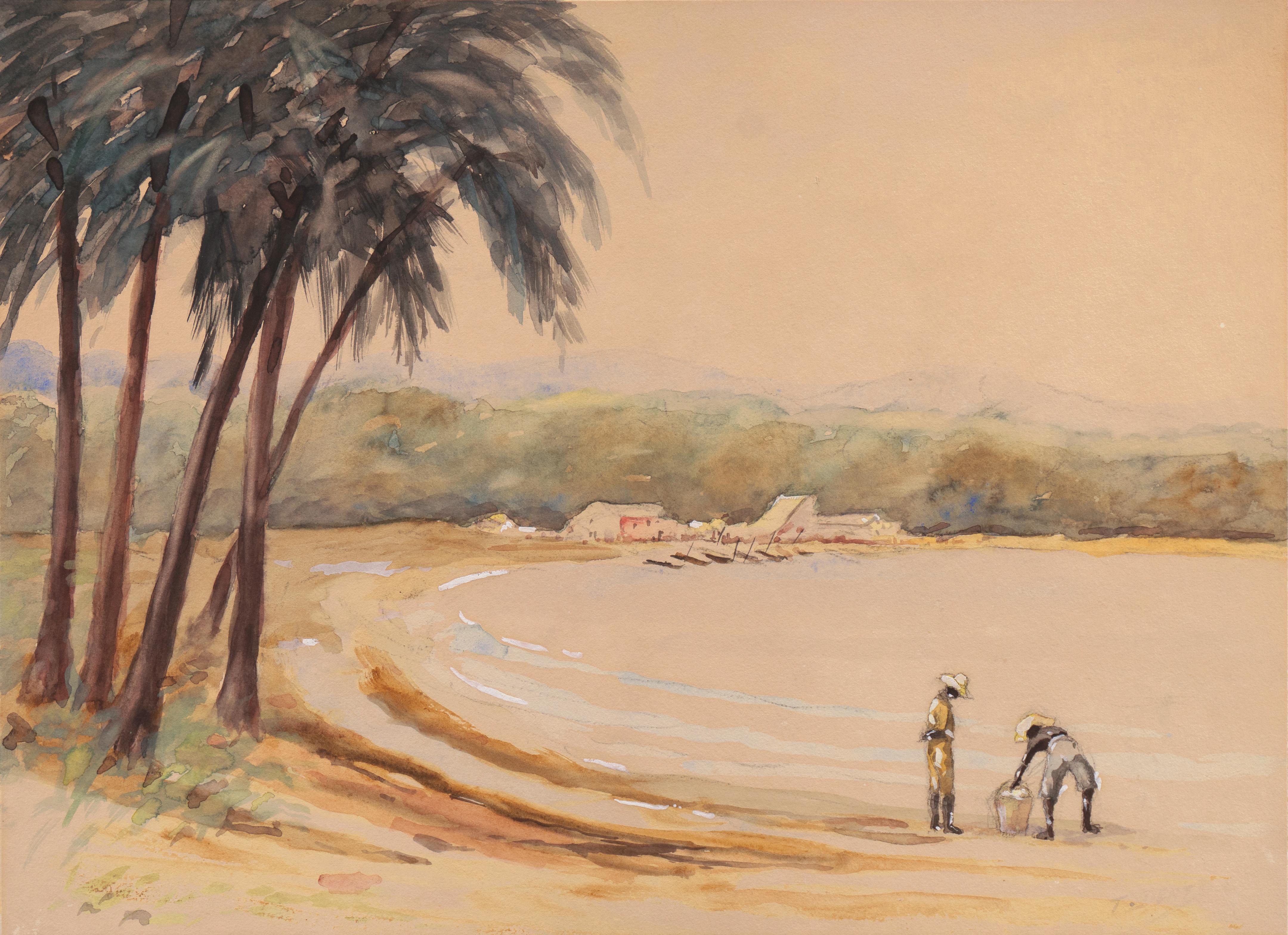 Thomas J. Dentz Landscape Art - Tropical Coastal Scene