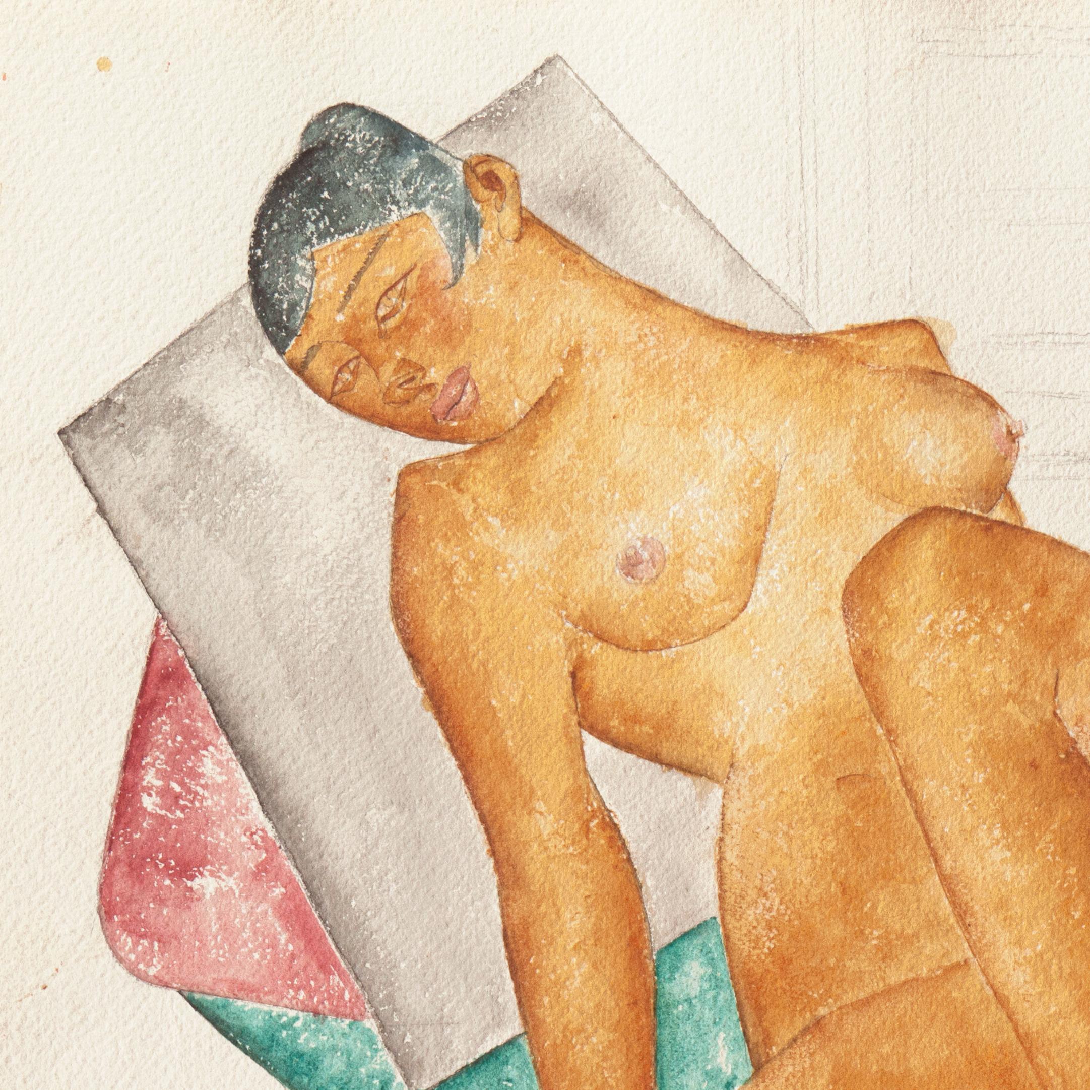 „Reclining Nude“, Salon d'Automne, AIC, Art Student's League, Brooklyn Museum im Angebot 1