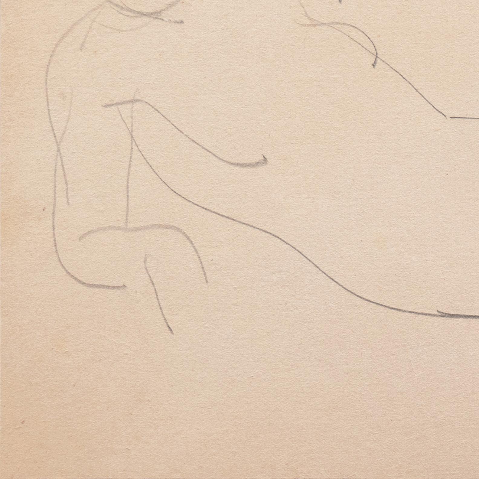 'Reclining Nude' Louvre, Salon d'Automne, Académie Chaumière, LACMA, Carmel en vente 1