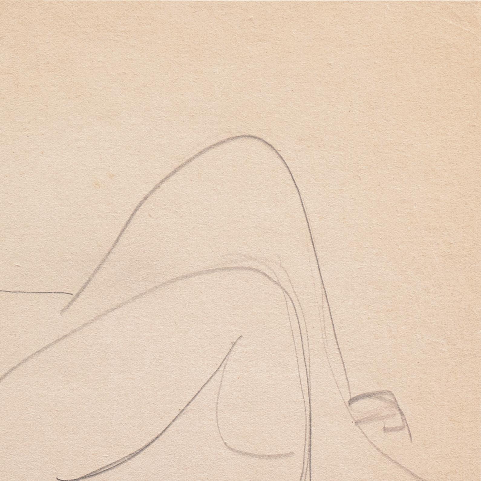 'Reclining Nude' Louvre, Salon d'Automne, Académie Chaumière, LACMA, Carmel For Sale 3