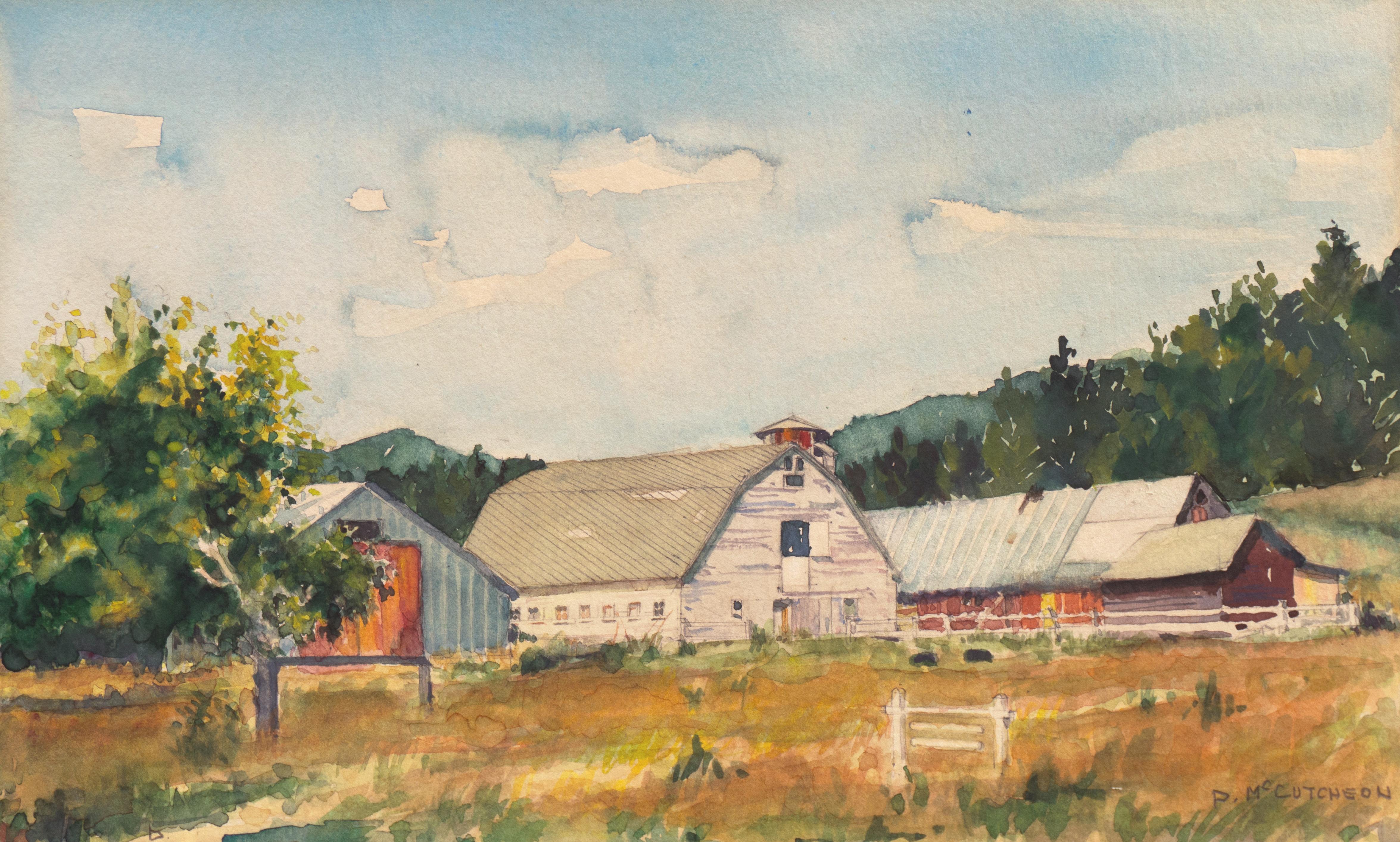 Rural Landscape with Dutch Barn