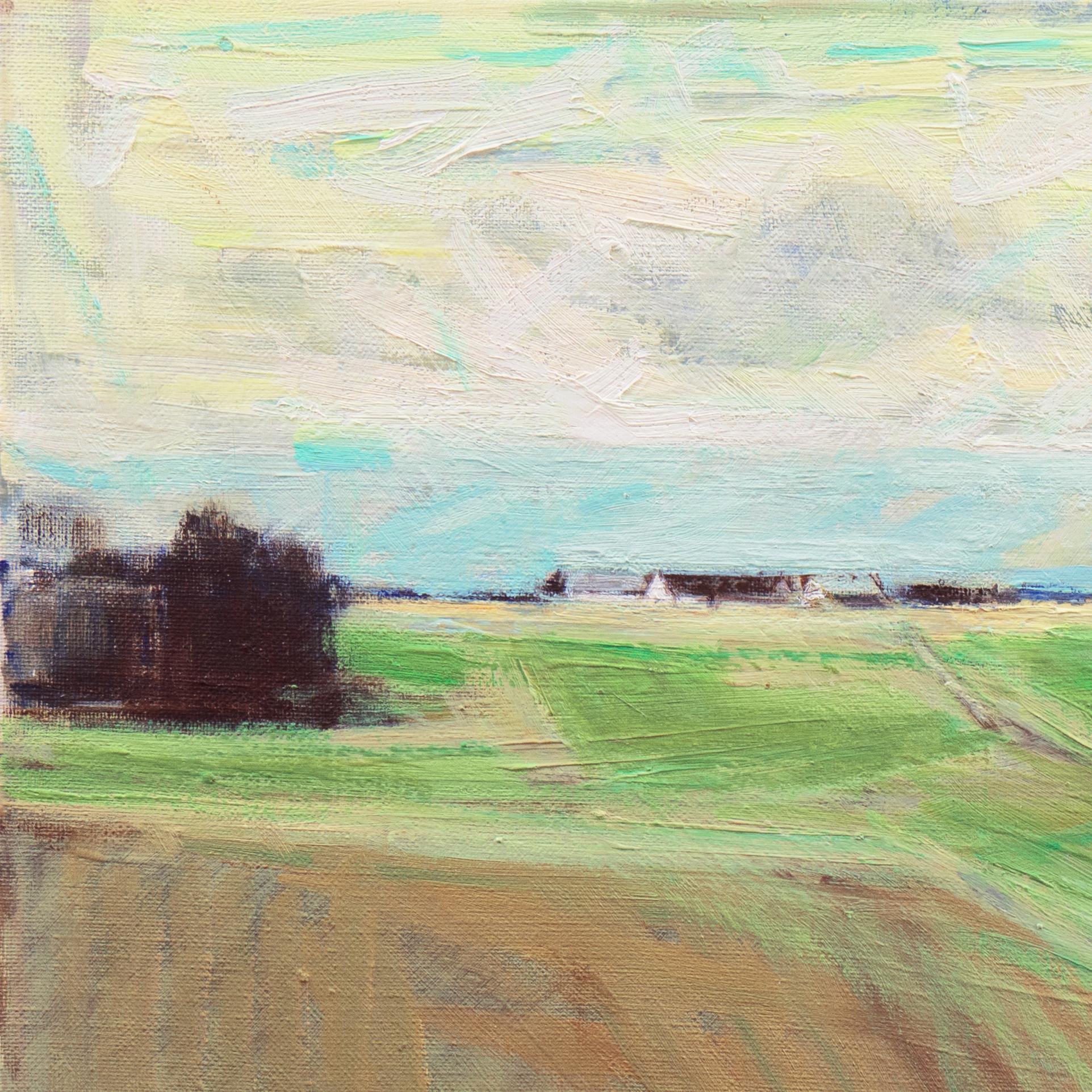 September Landscape   (Impressionism, Country, Denmark, Danish, Abstraction) 1