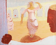 Salome Dances   (Woman Artist, Modernism, Christianity, pastel)