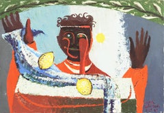 Vintage The Juggler   (Woman Artist, Modernism, Post-Impressionism)