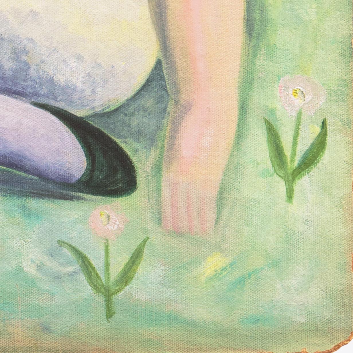 'Young Woman with Doves', AIC, Salon d'Automne, Paris, Art Deco  For Sale 1