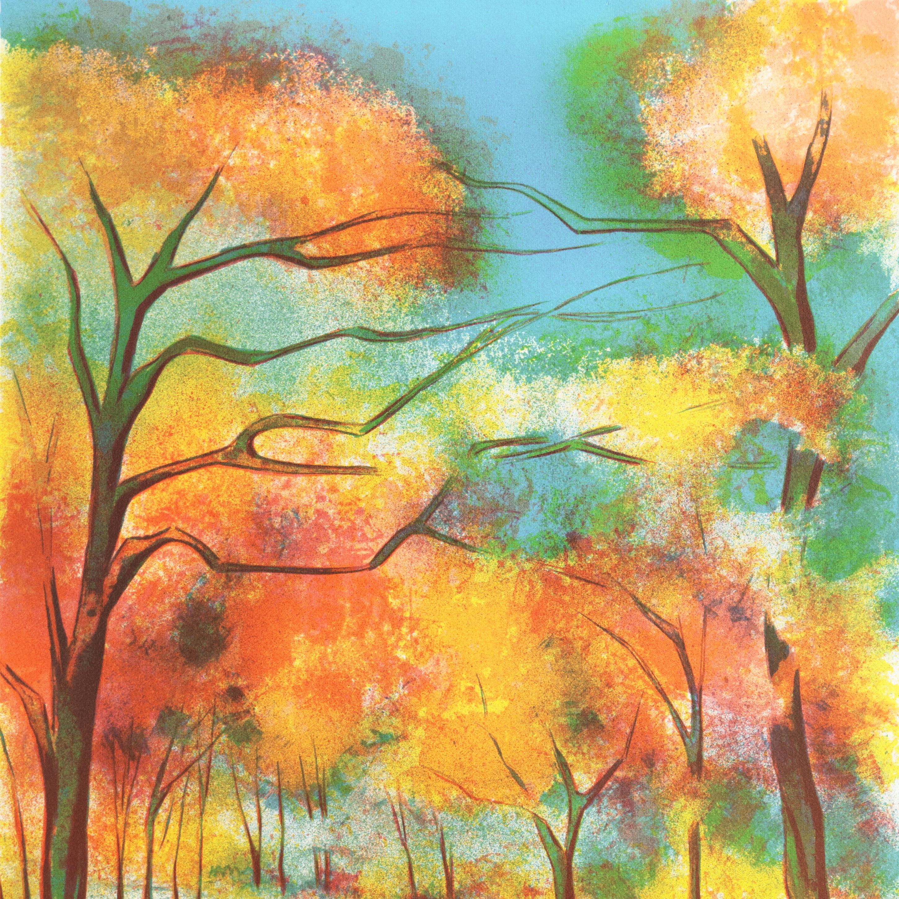  'Autumn Colors', French Post-Impressionist Landscape, Academie Julian, Paris For Sale 1