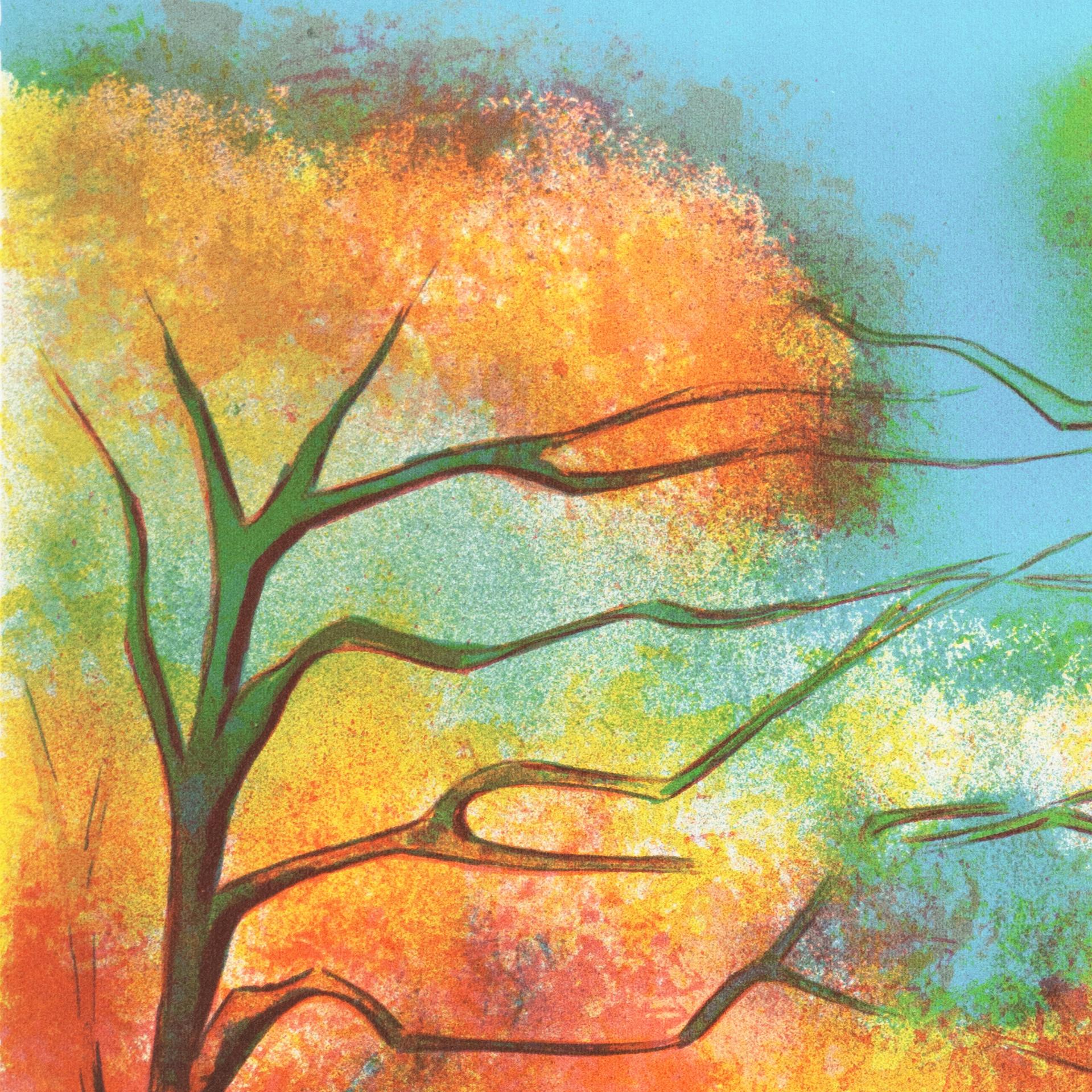  'Autumn Colors', French Post-Impressionist Landscape, Academie Julian, Paris For Sale 5