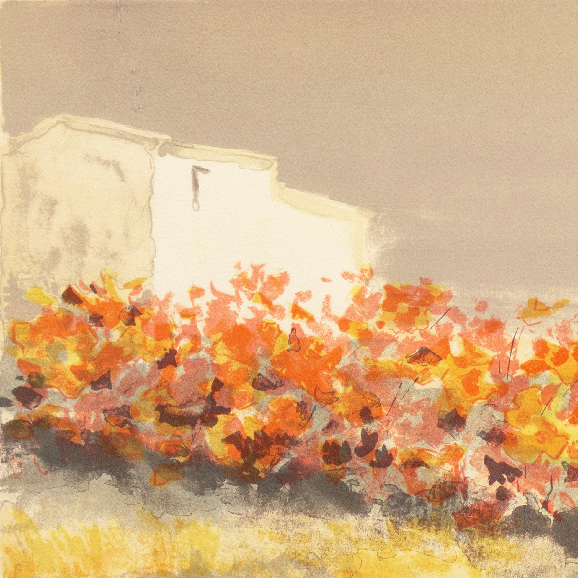 'Provençal Vineyard', French Post-Impressionist Landscape, Paris Academie Julian 1