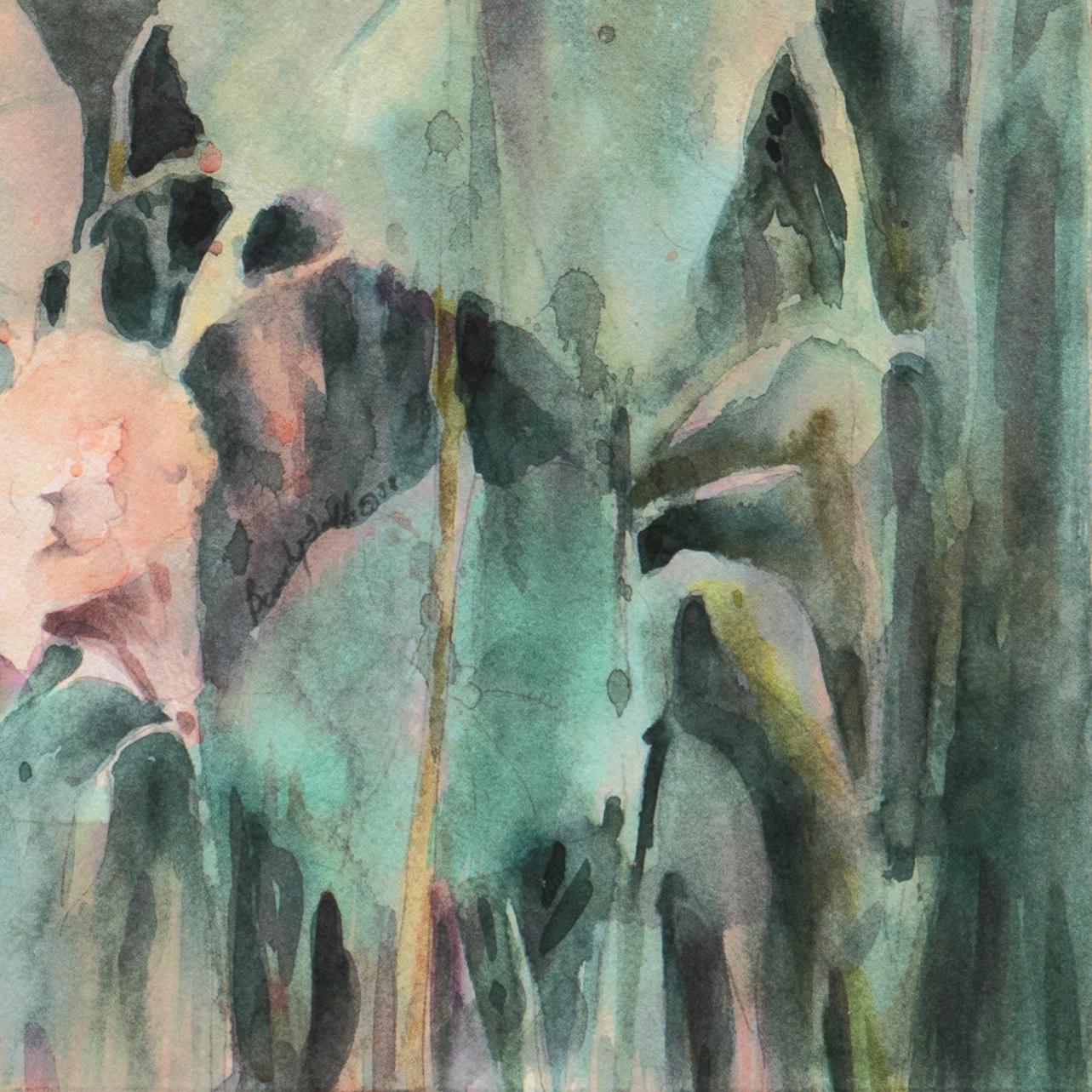 Aquarelles « Water Lilies », California Watercolor Society (Société américaine d'aquarelle), SWA, Femme artiste, Zoltan Szabo - Art de Beverly Fields