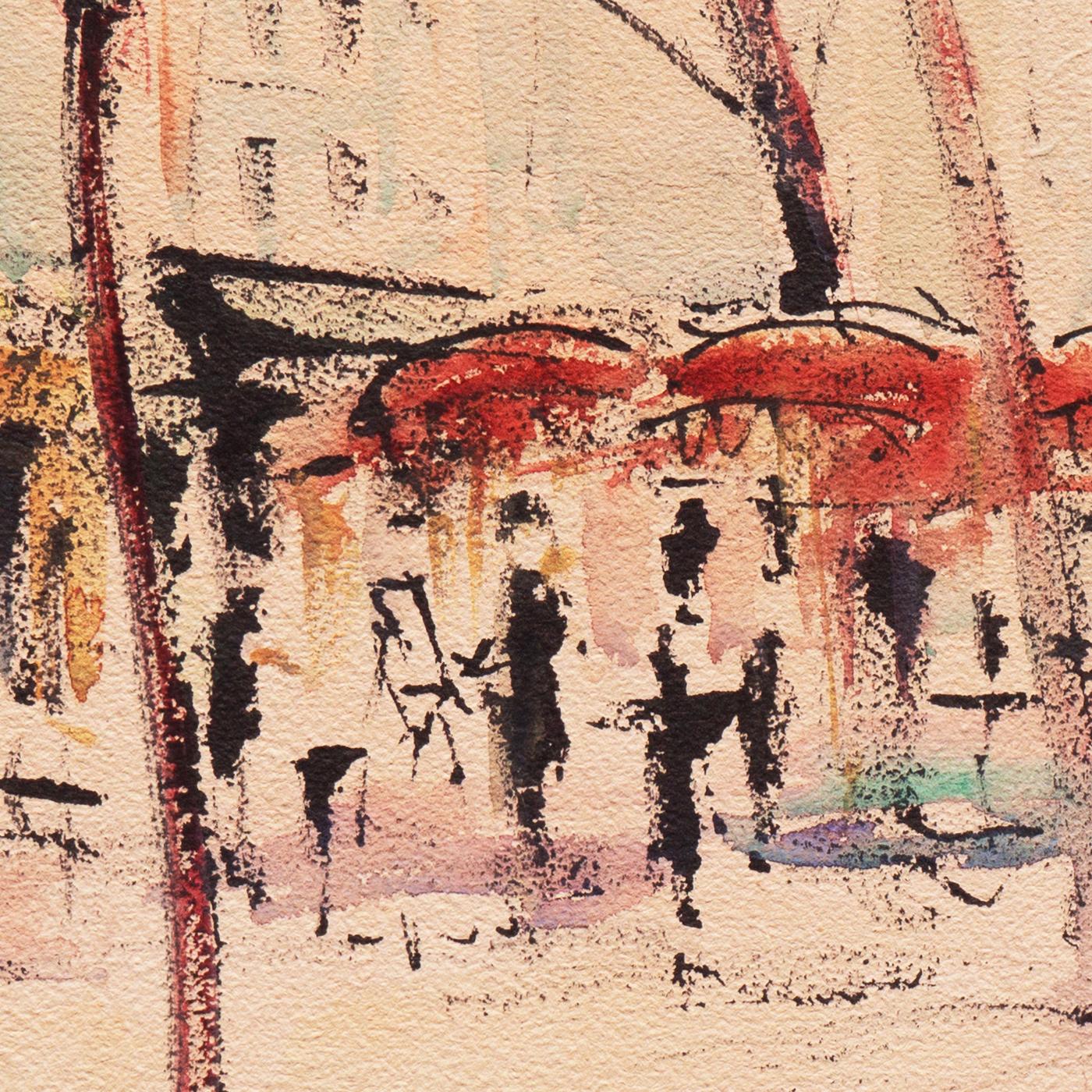 'Impressionist View of Montmartre with Sacré-Cœur', Mid-century Paris 2